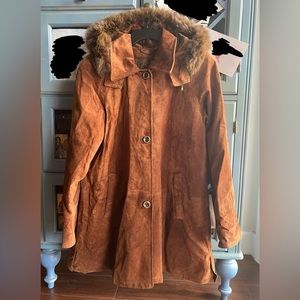 VINTAGE- Lady Collection Designed in Italy Genuine Leather Jacket Size: 44